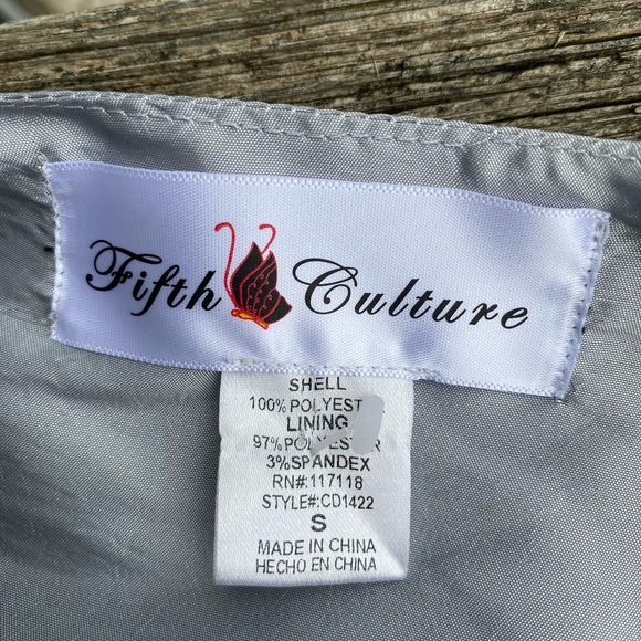 Fifth Culture Black & Silver Avant Garde Dress - Picture 7 of 7